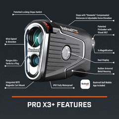 Bushnell Pro X3+ LINK Golf Laser Rangefinder