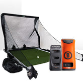 Bushnell Launch Pro Circle B Golf Launch Monitor Home Net Studio with The Net Return Premium Hitting Net Package
