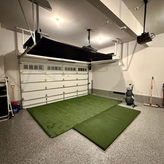 Rapsodo MLM2PRO SportScreen Vanish Retractable Golf Studio Complete Package | Home Golf Simulator Studio with Impact Screen, Enclosure, Hitting Mat, Putting Turf & Projector