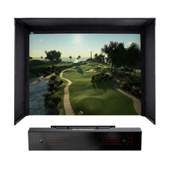Uneekor EYE XR with PlayBetter SimStudio™ OVERHEAD Premium Home Golf Studio Package with Carl's Place Pro Enclosure