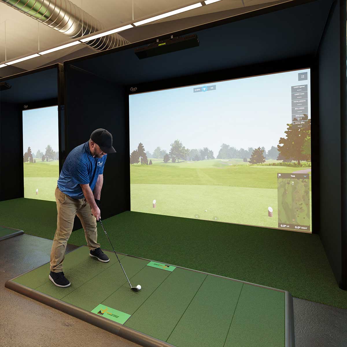 Foresight GCQuad Golf Launch Monitor with Carl's Place Pro Enclosure Home Golf Studio Package