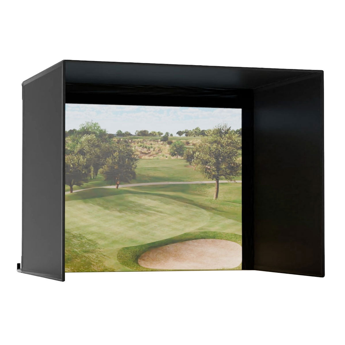 Uneekor EYE XR with PlayBetter SimStudio™ OVERHEAD Premium Home Golf Studio Package with Carl's Place Pro Enclosure