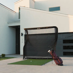 Shot Scope LM1 Golf Launch Monitor Home Net Studio with The Net Return Premium Hitting Net Package