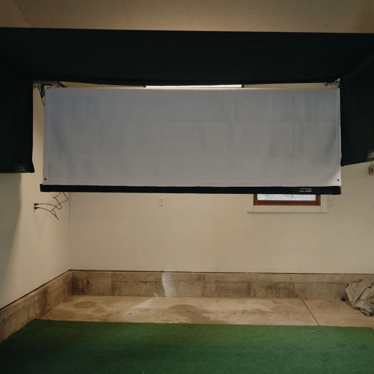 Rapsodo MLM2PRO SportScreen Vanish Retractable Golf Studio Complete Package | Home Golf Simulator Studio with Impact Screen, Enclosure, Hitting Mat, Putting Turf & Projector