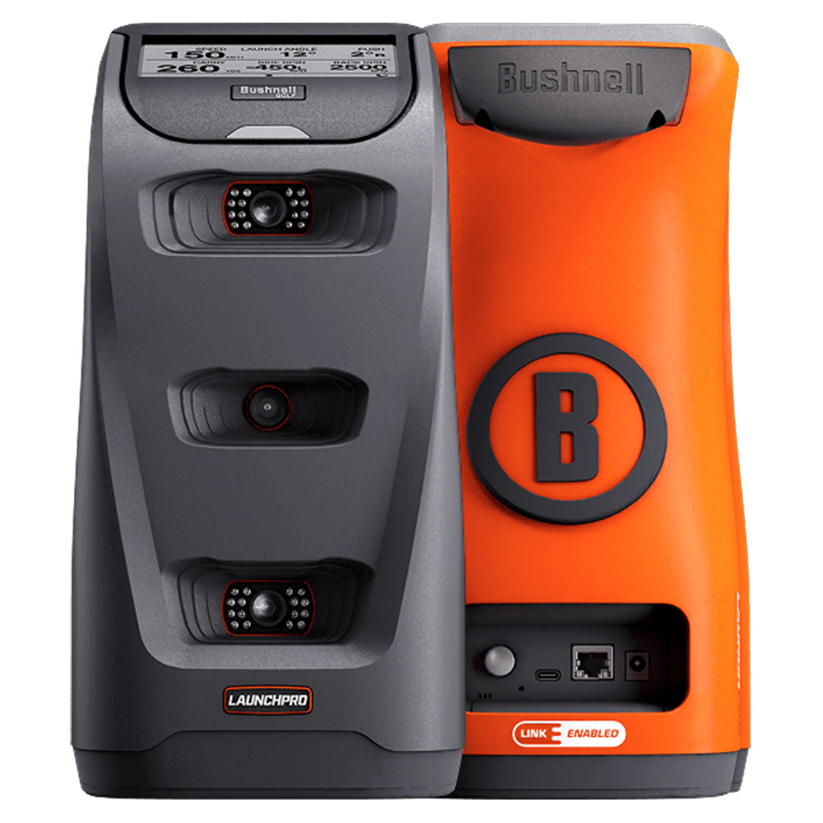 Bushnell Launch Pro Circle B SportScreen Vanish Retractable Golf Studio Complete Package | Home Golf Simulator Studio with Impact Screen, Enclosure, Hitting Mat, Putting Turf & Projector