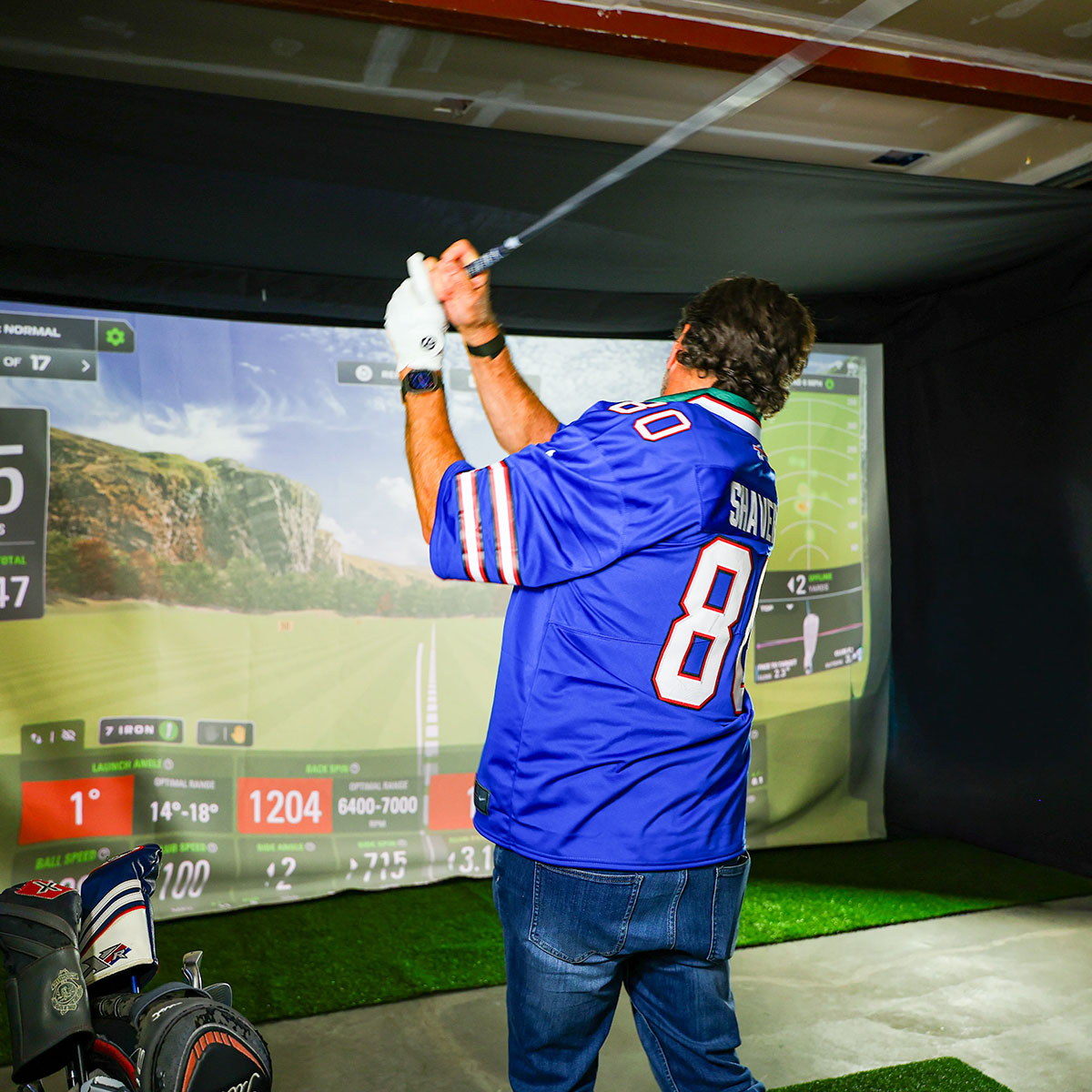 Rapsodo MLM2PRO SportScreen Vanish Retractable Golf Studio Complete Package | Home Golf Simulator Studio with Impact Screen, Enclosure, Hitting Mat, Putting Turf & Projector