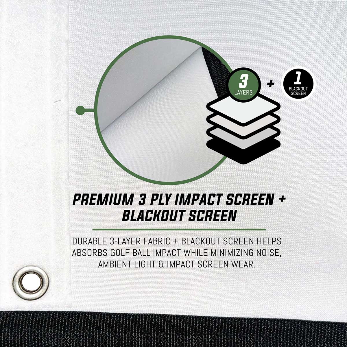 Bushnell Launch Pro Circle B SportScreen Vanish Retractable Golf Studio Complete Package | Home Golf Simulator Studio with Impact Screen, Enclosure, Hitting Mat, Putting Turf & Projector