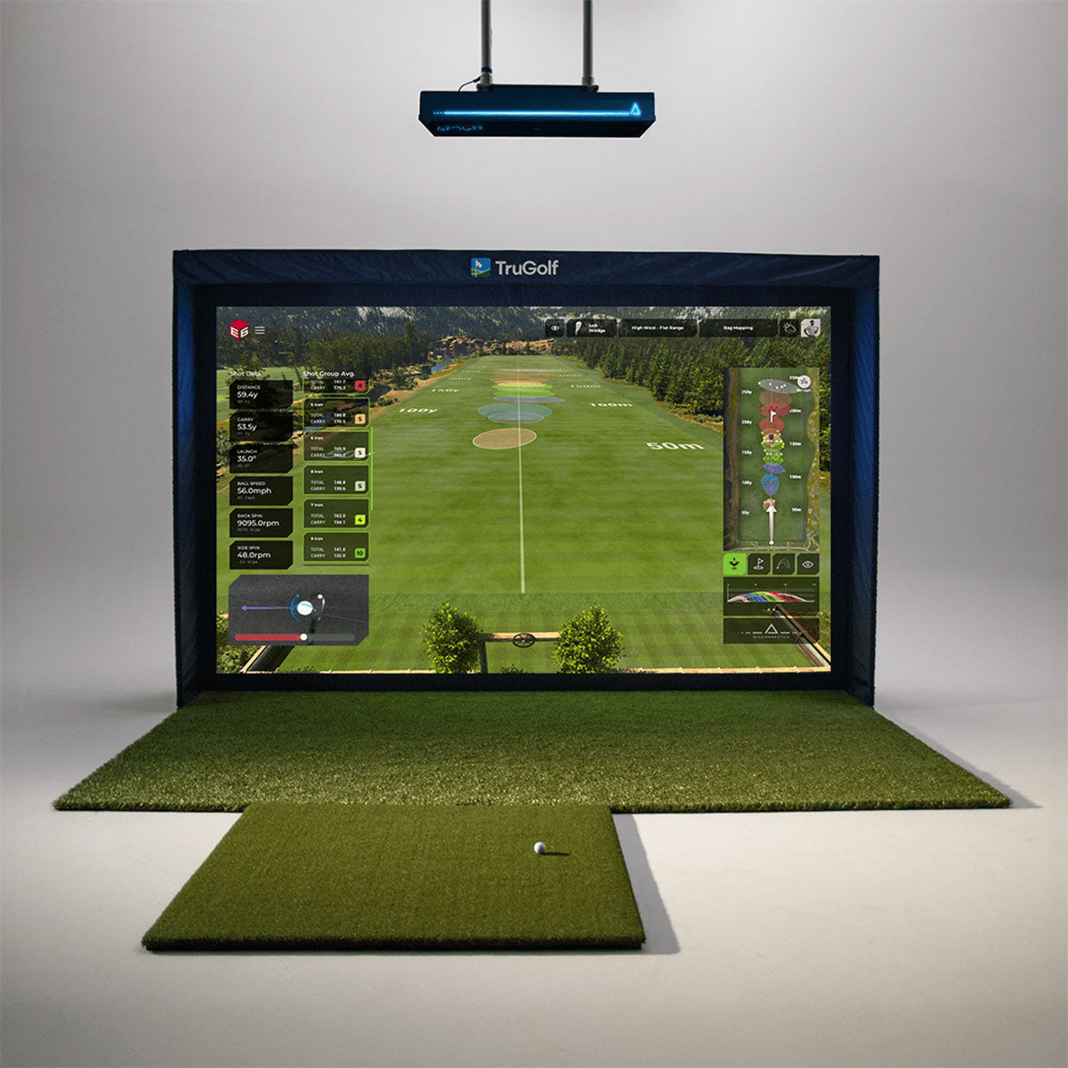 TruGolf APOGEE with PlayBetter SimStudio™ BYO (Build Your Own) Package – Custom Home Golf Simulator Studio Builder with Impact Screen, Enclosure, Optional Mats, Projector & More